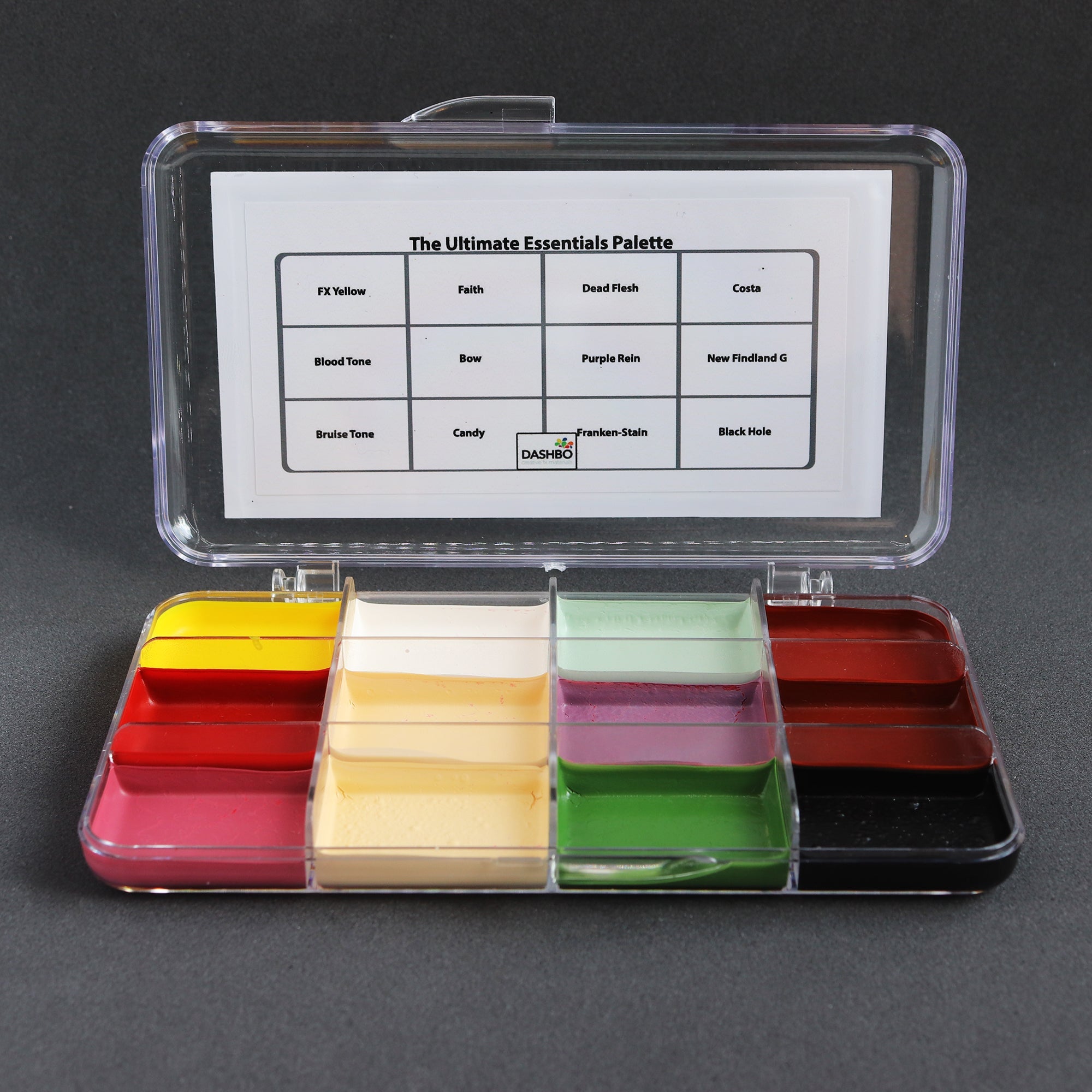 Essentials Alcohol-activated Paint Palette with the lid open.