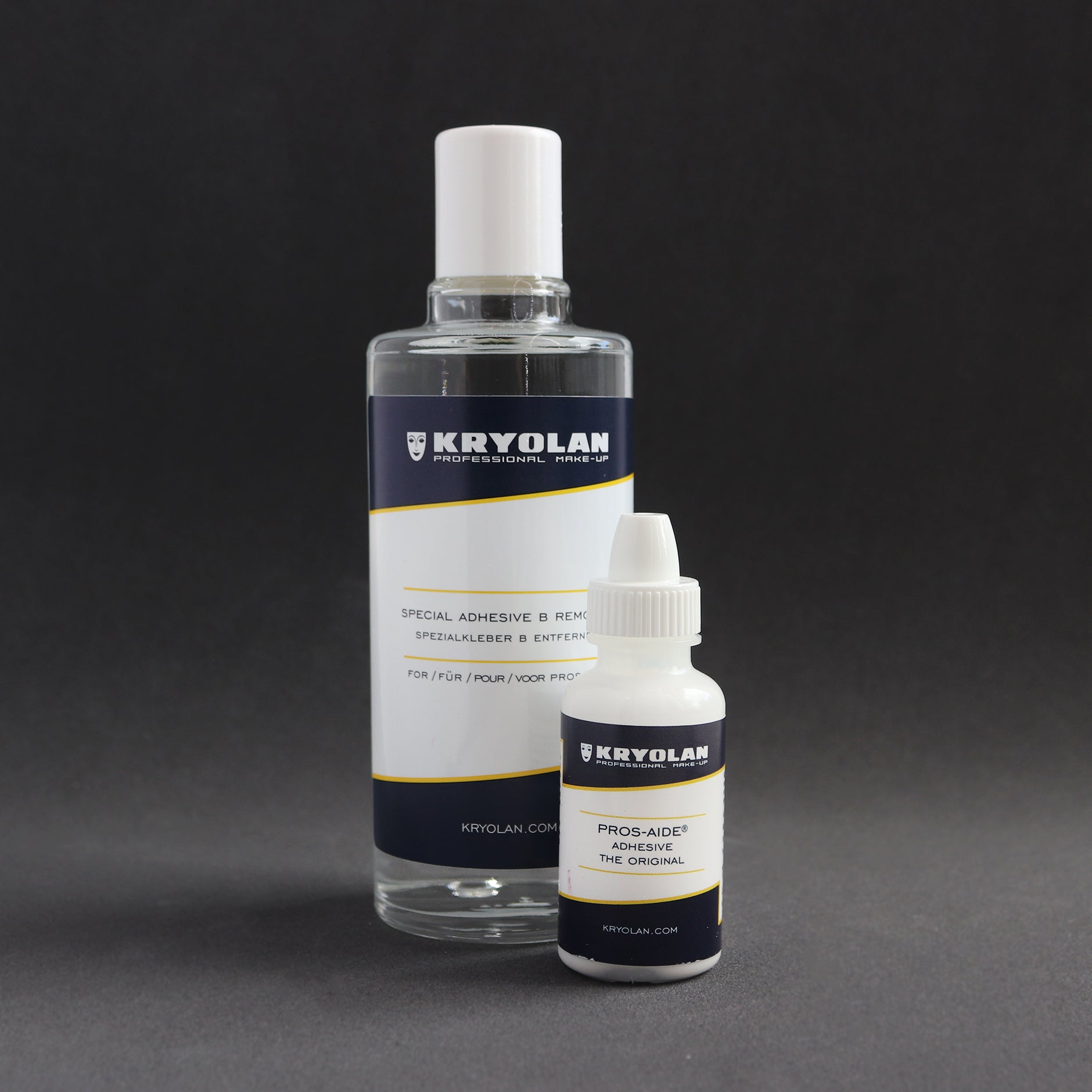 A bottle of Pros-Aide and Remover (Acrylic adhesive)