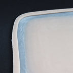 Regular Silicone Patch - Silicone makeup prosthetic in vanilla shade on a black surface