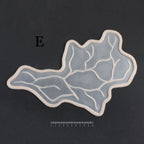 Superficial Cranial Veins E - Silicone makeup prosthetic in vanilla shade on a black surface with a ruler