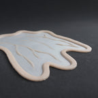 Superficial Cranial Veins - Silicone makeup prosthetic in vanilla shade on a black surface