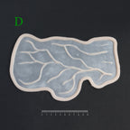 Superficial Cranial Veins D - Silicone makeup prosthetic in vanilla shade on a black surface with a ruler